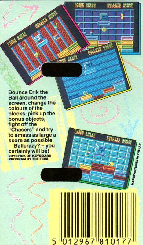Back Cover for Ball Crazy (Amstrad CPC)