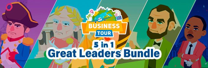Front Cover for Business Tour: 5 in 1 - Great Leaders Bundle (Macintosh and Windows) (Steam release)