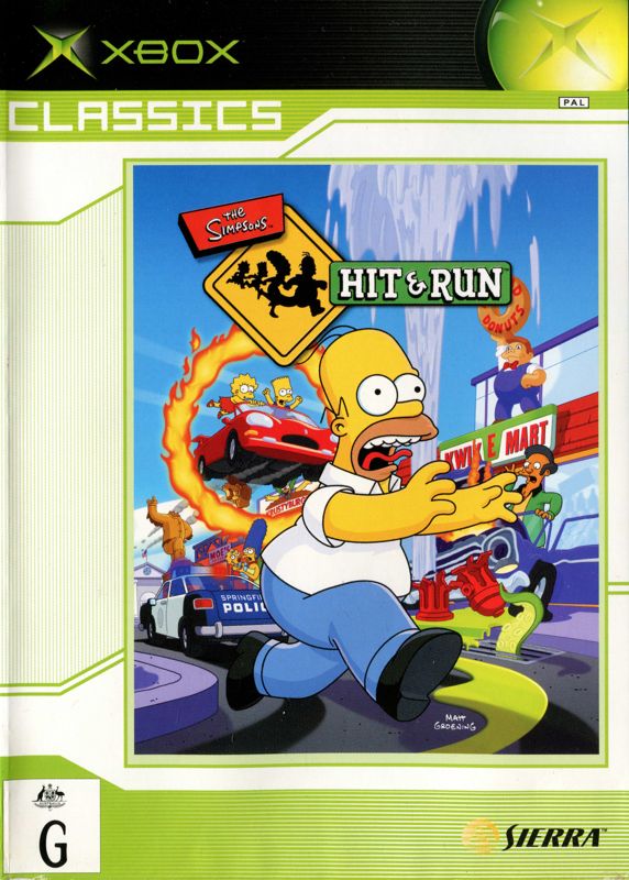 The Simpsons: Hit & Run cover or packaging material - MobyGames