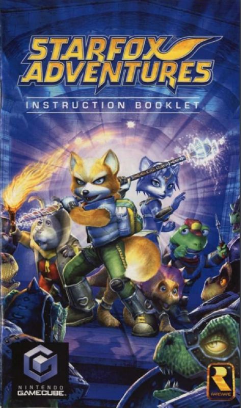 Manual for Star Fox Adventures (GameCube): Front