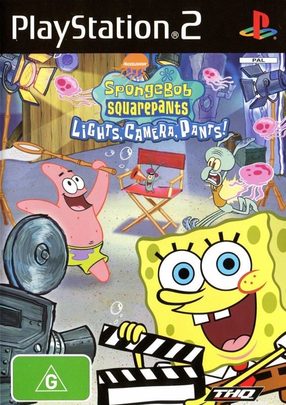 Front Cover for SpongeBob SquarePants: Lights, Camera, Pants! (PlayStation 2)