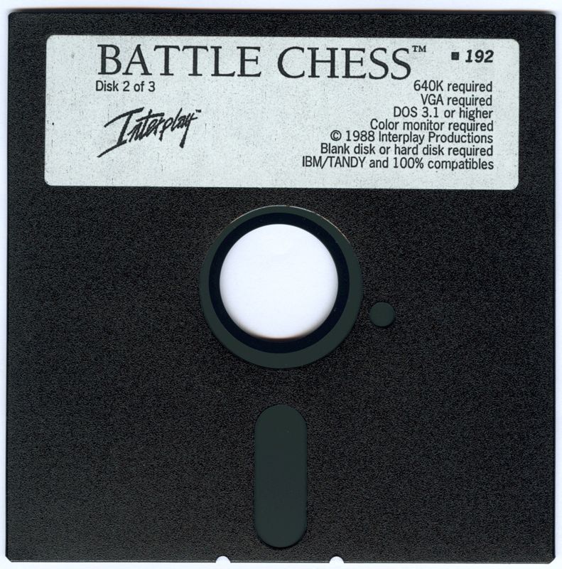 Media for Battle Chess (DOS) (Dual-media release): 5.25" Floppy Disk 2