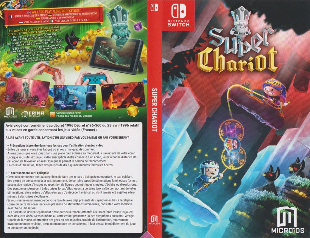 Other for Super Chariot (Nintendo Switch) (3D Lenticular Sleeve): Keep Case - Inside - Complete