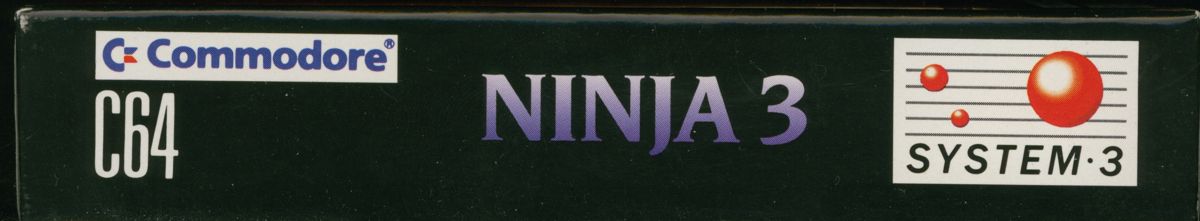 Spine/Sides for Last Ninja 3 (Commodore 64)