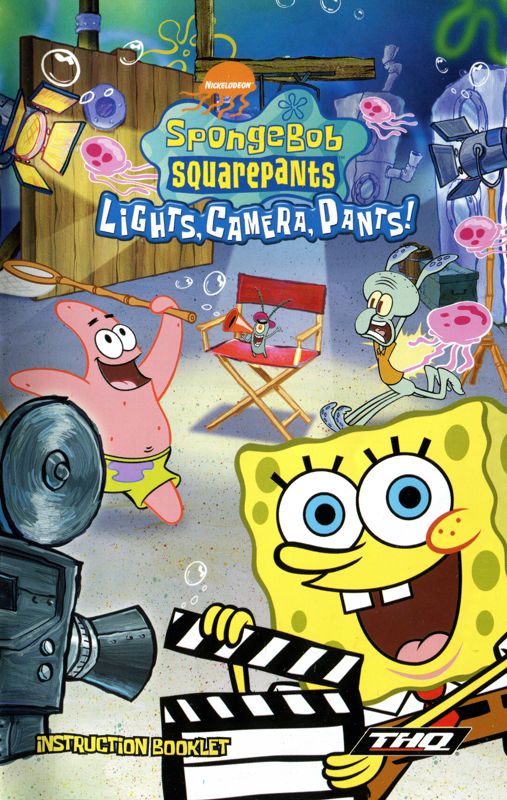 Manual for SpongeBob SquarePants: Lights, Camera, Pants! (PlayStation 2): Front