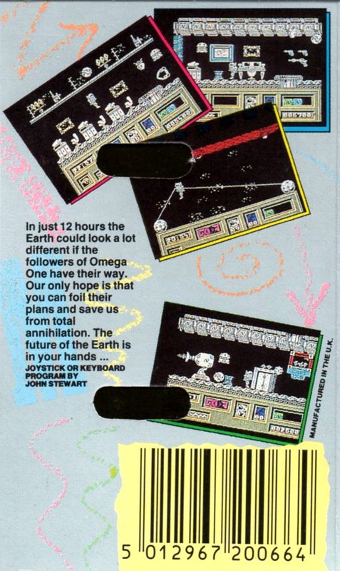 Back Cover for Omega One (ZX Spectrum)