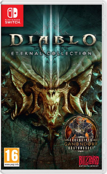 Front Cover for Diablo III: Eternal Collection (Nintendo Switch) (download release)