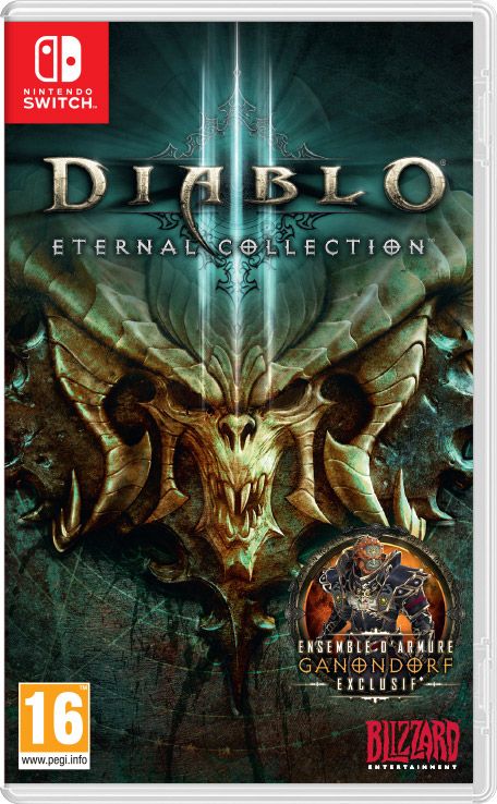 Front Cover for Diablo III: Eternal Collection (Nintendo Switch) (download release)