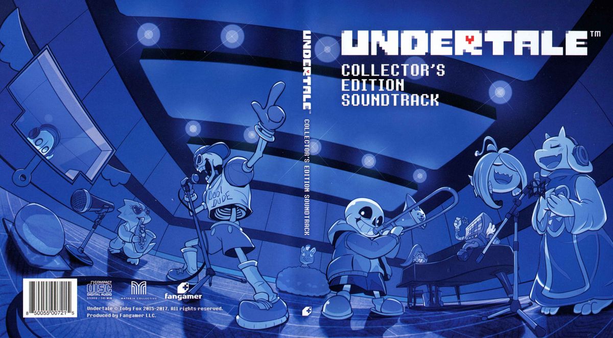 Soundtrack for Undertale (Collector's Edition) (Linux and Macintosh and Windows) (v.1.05 release): Keepcase - Full