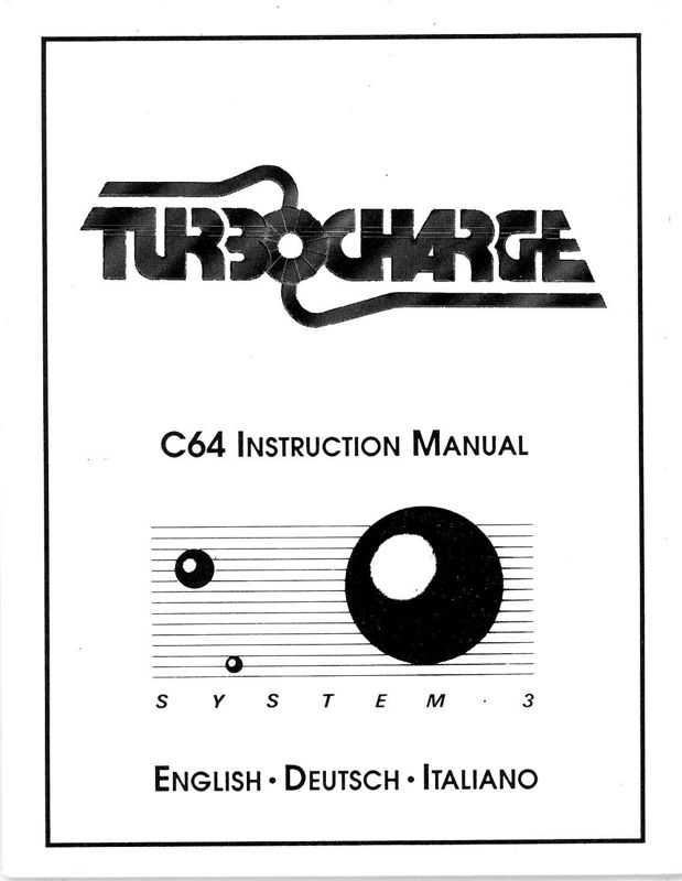 Manual for Turbo Charge (Commodore 64)