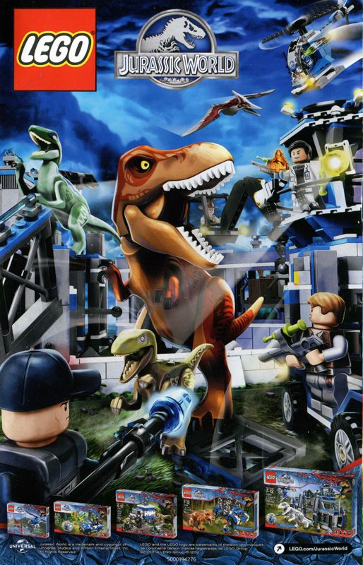 Manual for LEGO Jurassic World (Xbox 360): Back