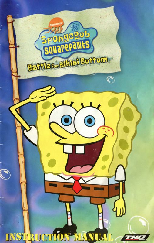 Manual for SpongeBob SquarePants: Battle for Bikini Bottom (PlayStation 2): Front