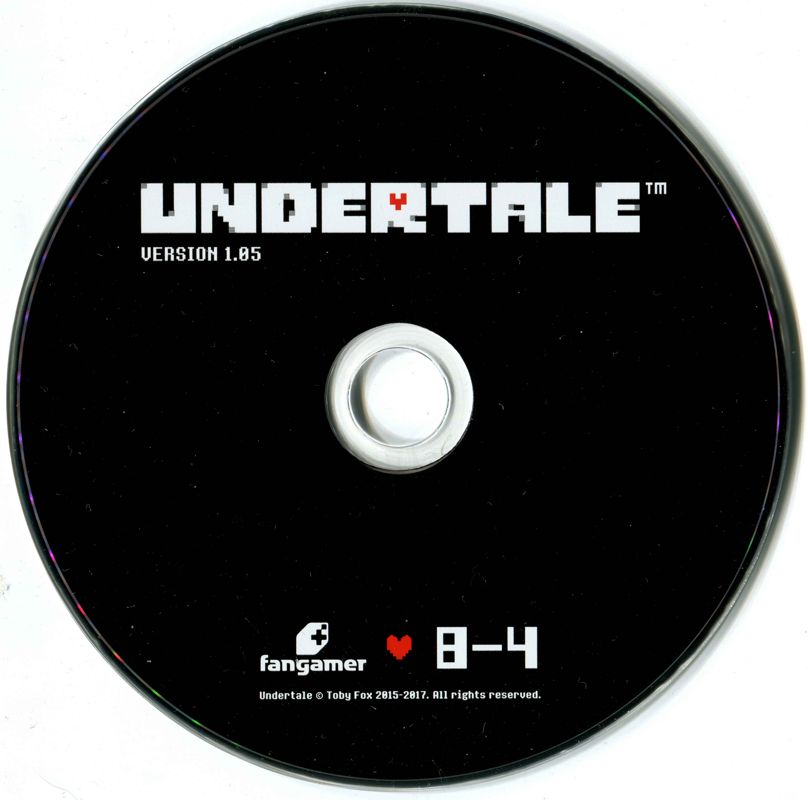 Media for Undertale (Collector's Edition) (Linux and Macintosh and Windows) (v.1.05 release): Game disc