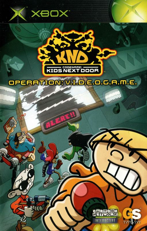 Manual for Codename: Kids Next Door - Operation: V.I.D.E.O.G.A.M.E. (Xbox): Front
