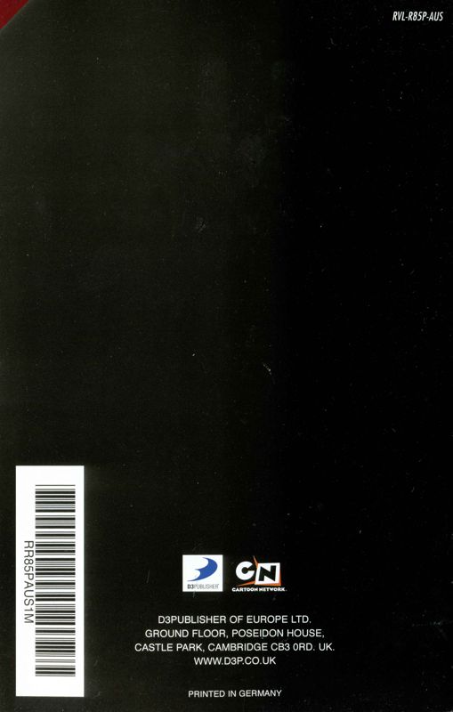 Manual for The Secret Saturdays: Beasts of the 5th Sun (Wii): Back