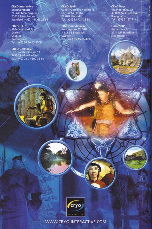 Manual for Beyond Atlantis (Windows) (European Multi-lingual DVD release): Back