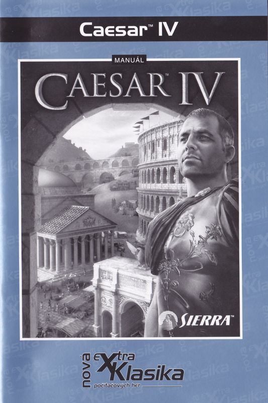 Manual for Caesar IV (Windows) (Nová Extra Klasika release): Front