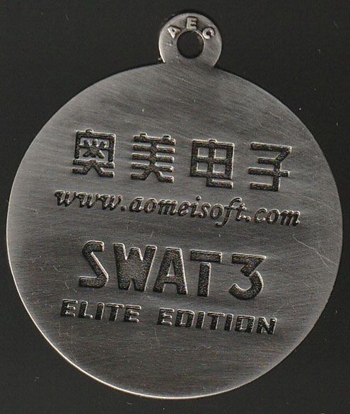 Extras for SWAT 3: Close Quarters Battle - Elite Edition (Windows): Elite Medal - Back