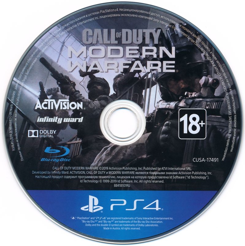 Call of Duty Modern Warfare cover or packaging material MobyGames