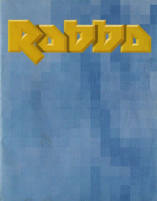 Manual for Robbo (DOS) (3.5" Disk release. Version 1.01): Front