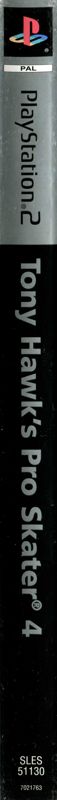 Spine/Sides for Tony Hawk's Pro Skater 4 (PlayStation 2) (Platinum release)