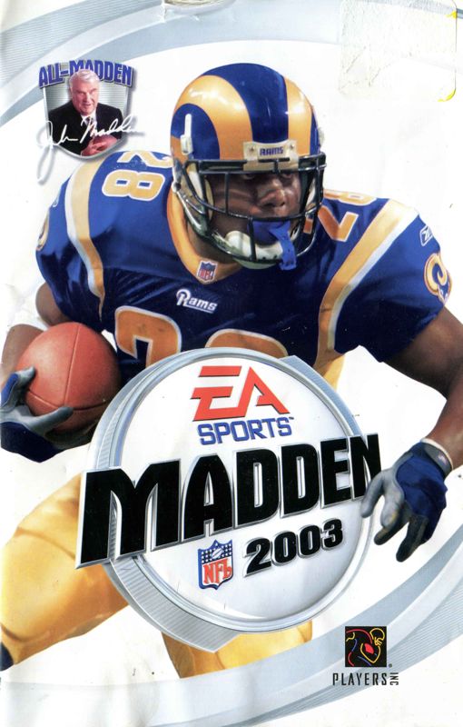 Manual for Madden NFL 2003 (PlayStation 2): Front