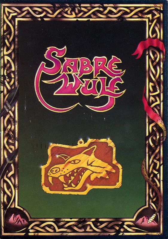 Manual for Sabre Wulf (Commodore 64): Front