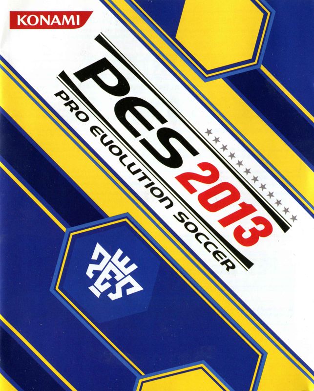 Manual for PES 2013: Pro Evolution Soccer (PlayStation 3): Front