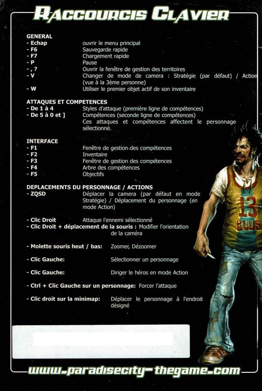 Manual for Escape from Paradise City (Windows): Back
