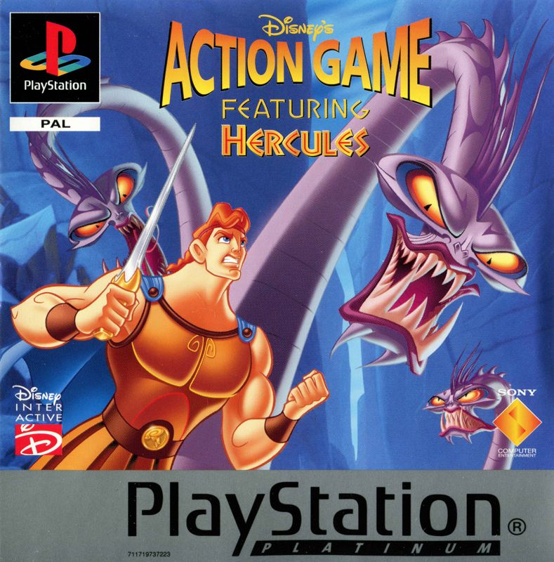 Front Cover for Disney's Hercules (PlayStation) (Platinum release)