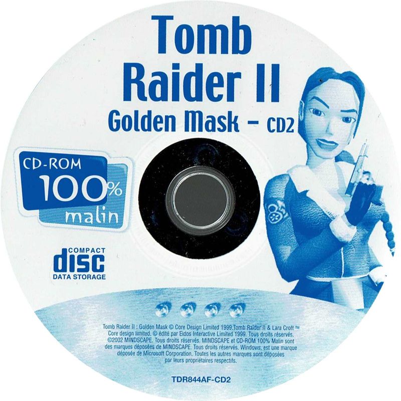 Media for Tomb Raider II: Gold (Windows) (CD-ROM 100% malin release): Disc 2