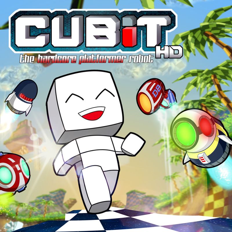 Front Cover for Cubit: The Hardcore Platformer Robot HD (Wii U) (download release)