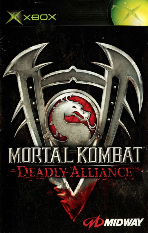 Manual for Mortal Kombat: Deadly Alliance (Xbox): Front