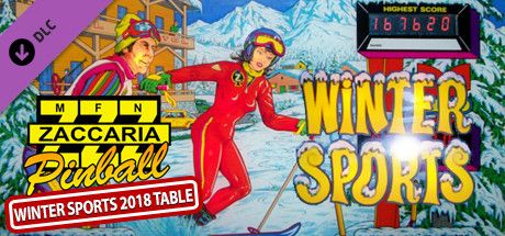 Front Cover for Zaccaria Pinball: Winter Sports 2018 Table (Linux and Macintosh and Windows) (Steam release)