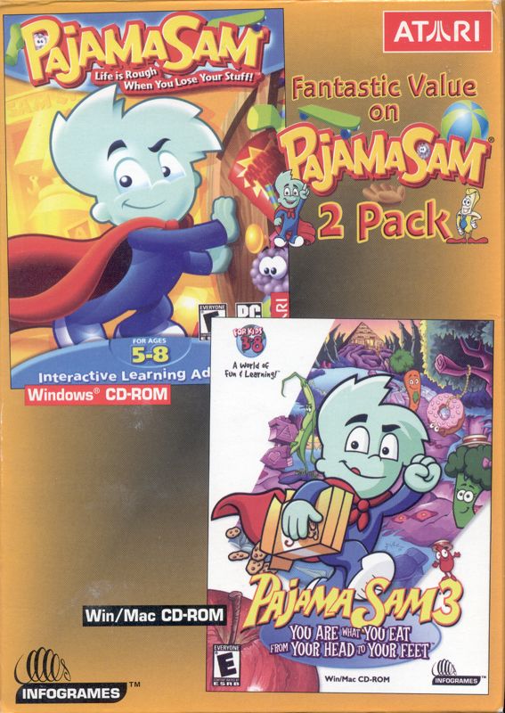 Front Cover for Pajama Sam: 2 Pack (Windows)