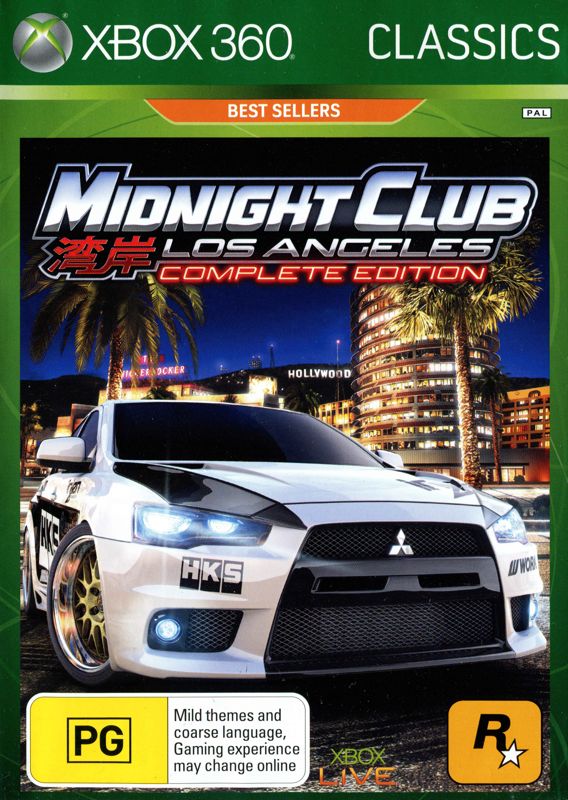 Front Cover for Midnight Club: Los Angeles - Complete Edition (Xbox 360) (Classics release)
