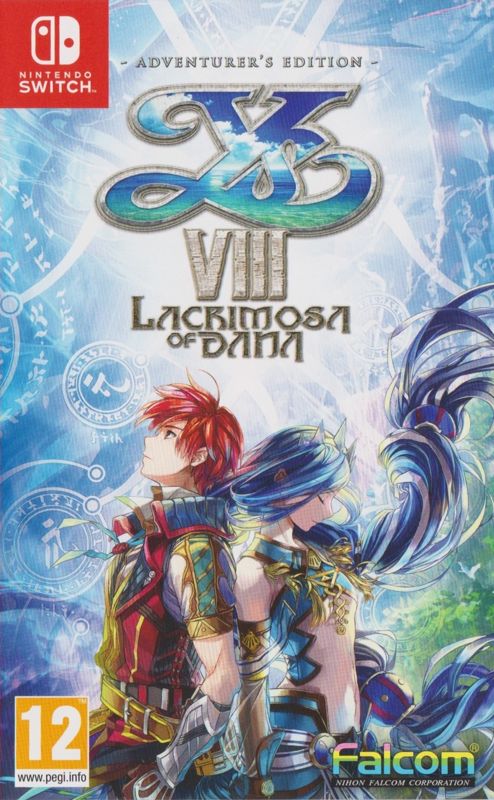 Front Cover for Ys VIII: Lacrimosa of Dana (Nintendo Switch) (Adventurer's Edition)