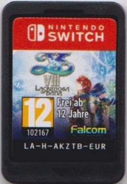 Media for Ys VIII: Lacrimosa of Dana (Nintendo Switch) (Adventurer's Edition)