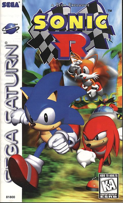 Front Cover for Sonic R (SEGA Saturn)