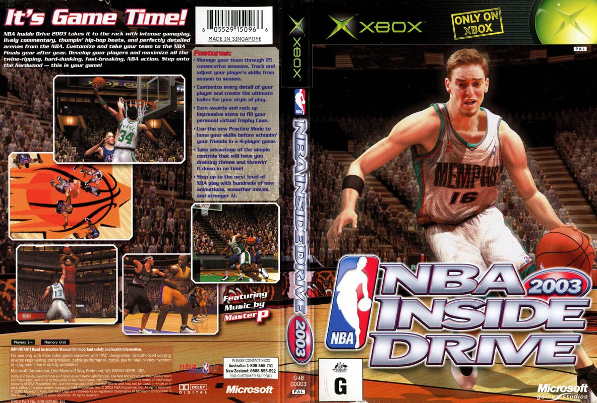 NBA Inside Drive 2003 cover or packaging material - MobyGames