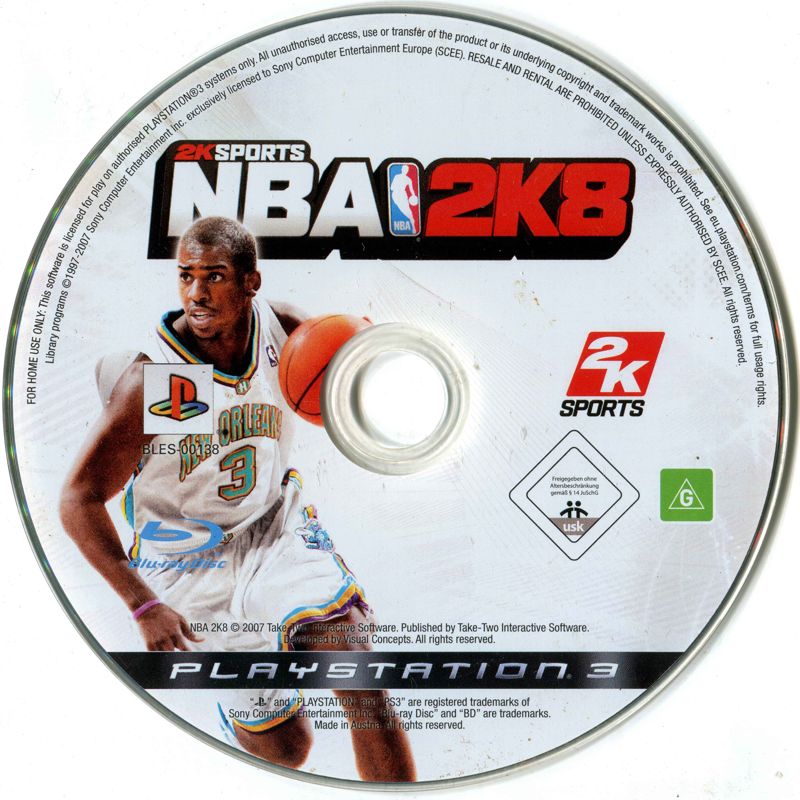 Media for NBA 2K8 (PlayStation 3)