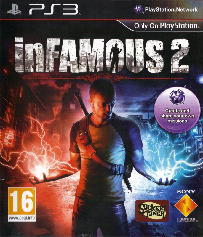 Front Cover for inFAMOUS 2 (PlayStation 3)