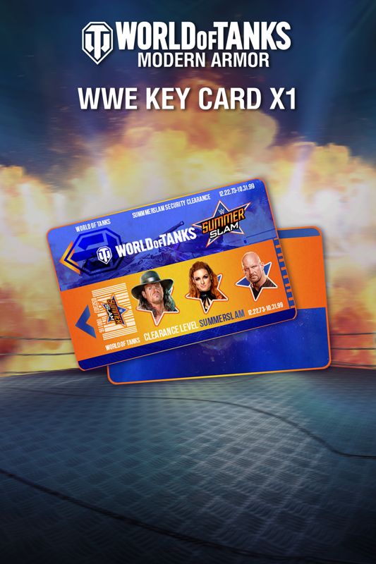 Front Cover for World of Tanks: Modern Armor - WWE Key Card X1 (Xbox One) (download release)