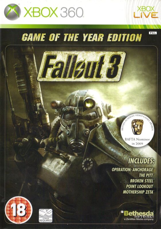 Front Cover for Fallout 3: Game of the Year Edition (Xbox 360)