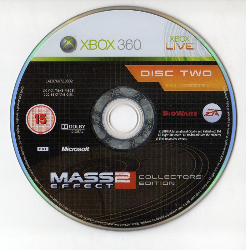 Media for Mass Effect 2 (Collector's Edition) (Xbox 360) (European English release): Disc 2