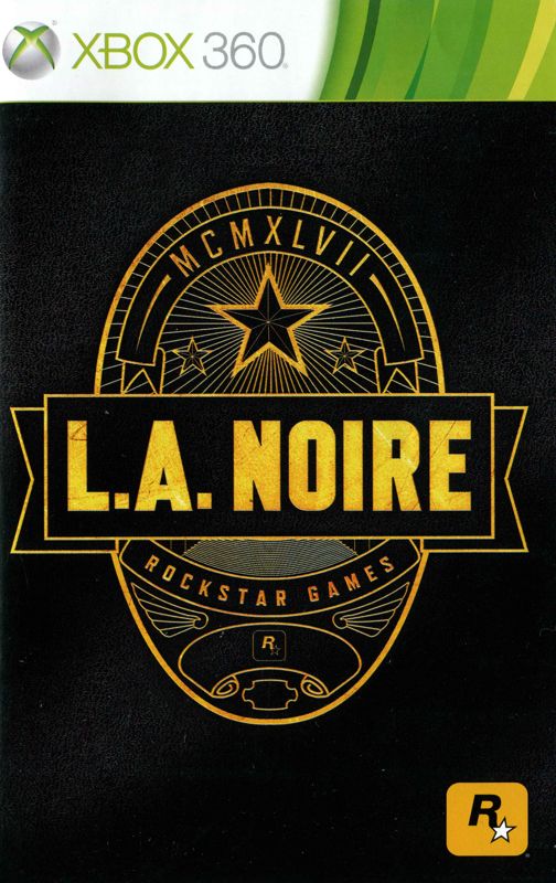 Manual for L.A. Noire: The Complete Edition (Xbox 360): Front