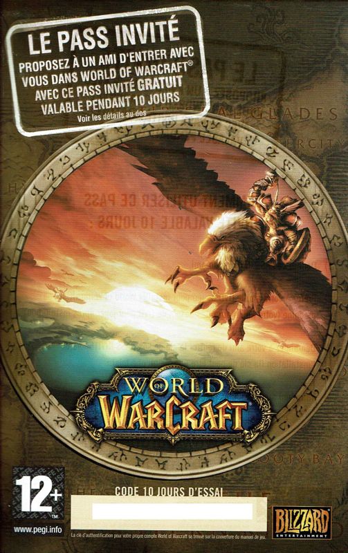 Extras for World of WarCraft (Macintosh and Windows) (DVD release (2009)): Trial-Key - Front