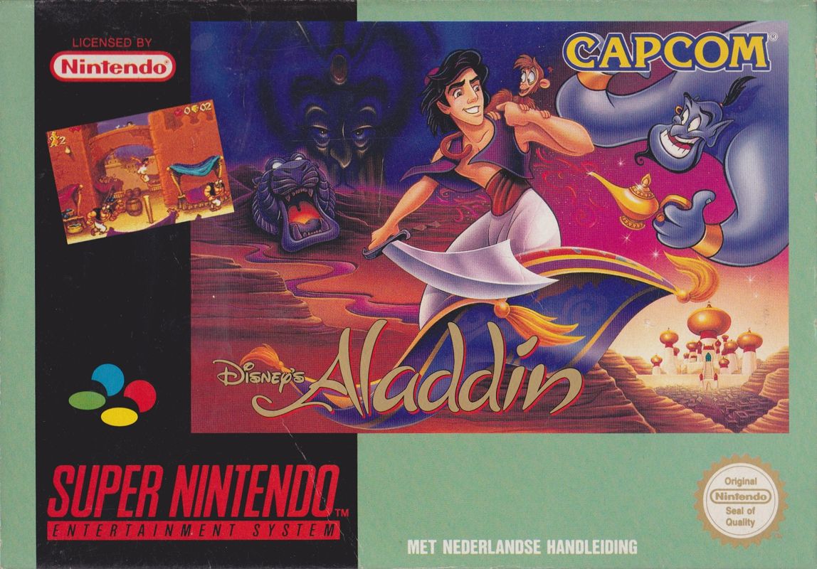 Front Cover for Disney's Aladdin (SNES)