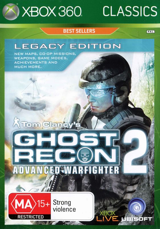 Front Cover for Tom Clancy's Ghost Recon: Advanced Warfighter 2 - Legacy Edition (Xbox 360) (Xbox 360 Classics release)