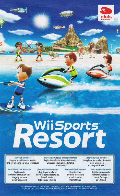 Extras for Wii Sports Resort (Wii): Nintendo Club Flyer - Front